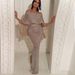 Women's Clothing new large ruffled chest wrap one shoulder dress hip wrapped slit evening dress_ecoleips.com