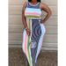 Women's Clothing large size round neck striped fashion print street sexy dress_ecoleips.com