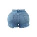 Women's Clothing Street Fashion Pearl Rhinestone Casual Shorts Design New Denim Shorts_ecoleips.com