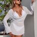 Women's Clothing American Style Solid Color Three Piece Bikini Swimsuit With Mesh Skirt Sexy Beach Sun Protection Fashionable Design For Women_ecoleips.com
