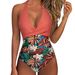 Women's Clothing One Piece Swimsuit Cross Bag Multi Color Backless Lace Up Sexy Swimsuit_ecoleips.com