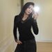 Spring V-Neck Lace Trim Crop Top – Stretch Polyester Bodycon Tee For Streetwear & Office Chic (Black, White, Brown, Wine Red, Dark Grey, Sizes S-L)_ecoleips.com