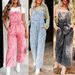 Vintage-Inspired Denim Overalls For Women – Sleeveless Loose Fit Jumpsuit With Adjustable Straps, Comfortable & Stylish Retro Romper_ecoleips.com