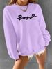 Autumn And Winter New Women's Clothing Girls Sense Of Fashion Fun Round Neck Long Sleeve Hoodie_ecoleips.com