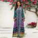 Elegant Long-Sleeve Maxi Dress – Floral Print & Rhinestone Embroidery, Polyester Blend, S-Xxl (Multi-Color)_ecoleips.com