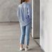 Women's Striped Shirt Long Sleeved Collared Elegant Foreign Trade New European And American Style Everyday Commuting Clothing_ecoleips.com