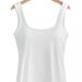 Foreign Trade Cross-border European And American Style Women's Wide-shoulder Square-neck With Fixed Cups, Solid Color,_ecoleips.com