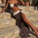 European And American Cross-border Summer Fashion Sexy Color-blocking Bikini With Online Long Skirt 2026 New Women's_ecoleips.com