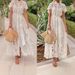 Women's Solid Color Lace Cardigan Casual Dress Single-Breasted European American Fashion Independent_ecoleips.com