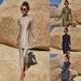 Women's Clothing Arab Swimsuit Two Piece Conservative Beach Surfing Sun Protection Swimsuit Solid Color Long Sleeves_ecoleips.com