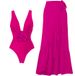 Women's Clothing One Piece Swimsuit Women's Tight Fitting Slim Retro Swimsuit Sexy Belly Covering Suit_ecoleips.com