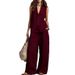 Women's Cotton Linen Two Piece Set Sleeveless Vest And Wide Leg Pants Casual Comfortable Spring Summer Autumn Outfit_ecoleips.com