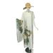 Abaya Summer Long Dress Muslim Silk Kaftan Beachwear Plus Size Women's Two-Piece Set_ecoleips.com