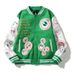 Women's Clothing God's eye embroidered badge loose baseball jacket jacket high street fashion brand jacket trendy_ecoleips.com