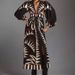 Women's Clothing New Long Skirt Retro Print Long Sleeve Fashion V Neck Lantern SleeveDress Female_ecoleips.com