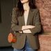 Women's Temperament Casual Suit Jacket High End Niche Design Spring Autumn Commuter Small Fit 2025 New Style_ecoleips.com