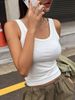 Camisole Tank Top For Women's Summer Outfits Tight And Sexy Tank Top Knitted Bottom Shirt And Sleeveless Top For Outerwear_ecoleips.com