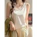 2025 Summer New Linen Thin Women Snowflake Cotton Camisole Sleeveless Top Korean Style Hot Girl Trend_ecoleips.com