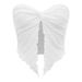 Women's Clothing Sexy Pleated Twisted Tube Top Backless Top_ecoleips.com