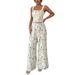 Floral Print Camisole Wide Leg Jumpsuit For Women Fashionable Versatile Women's Pants_ecoleips.com