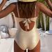 European American Style One Piece Swimsuit 2025 Push up Triangle Back Slimming Concealing Women's Sexy Hot Springs Suitable_ecoleips.com