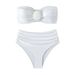 Cross-border Swimwear, European And American Summer Women's Bikini, Strapless High-waisted Sexy Swimsuit DL432_ecoleips.com