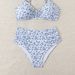 Women's Clothing Fashionable Floral Print Three Piece Bikini Set For Women All Over Print For Formal & Casual For Women_ecoleips.com