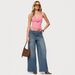 Lace Patchwork Halter Neck Tank For Women, 2026 Spring/Summer Style, Sexy Hot Girl Slim Fit Tie-Up Women's Top_ecoleips.com