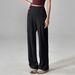 Outdoor Training Casual Running Fitness Loose Straight High Waist Sports Trousers Yoga Pants Wide Leg Women_ecoleips.com