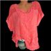2020 Hot Sale European And American Fashion Women's Lace V-neck Embroidered Short Sleeve Batwing_ecoleips.com