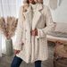 K Women's Plush Coat Comfortable Casual Warm Double-breasted Long Coat With Suit Collar_ecoleips.com