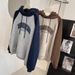 real-shot Hooded Sweatshirt For Women, Spring And Autumn, Thin, Loose, Korean Style, Color-blocking, Raglan_ecoleips.com