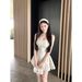 French-style Polka Dot Suspender For Petite Women, Summer 2026 New Model, Stunningly Elegant A-line Puffy Short Dress_ecoleips.com