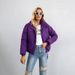 Korean Style Short Down Jacket – Lightweight, Stand Collar, Loose Fit For Women (White/Black/Khaki/Burgundy)_ecoleips.com