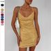 Glamorous Sequin Halter Bodycon Mini Dress - Stretch Polyester High Waist Backless Party Dress For Women_ecoleips.com