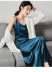 Spaghetti Strap Hot Girl Summer Inner Wear French Satin V-neck Solid Color Fashion European And American Loose Plus Size_ecoleips.com