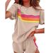 Women's Clothing New Home Suits Simple Style Contrast Color Fashion Casual Suits_ecoleips.com