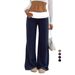 Autumn/Winter Women's Wide Leg Pants Flowy Comfortable Slimming American Style For Yoga Casual Wear Trendy Brands_ecoleips.com