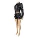 Women's Clothing Women's Two Piece Set Style Elastic Lapel Button Down Top With Accordion Pockets Culottes For Formal & Casual For Women_ecoleips.com