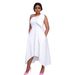 D3058M European And American Women's Clothing 2022 One-shoulder Large Hem Irregular Fashion Cross-border Dress_ecoleips.com
