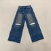 Stylish Rhinestone Embellished Women's Jeans - High Waist Straight Leg Denim Pants For Casual & Party Wear_ecoleips.com