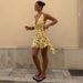 Summer New Women's Sexy Halter Neck Sleeveless Slim Polka Dot Mesh Dress_ecoleips.com