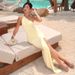 Women's Sexy Off-Shoulder Backless Dress Solid Color Tie Waist New Summer 2025 Cross Border Foreign Trade_ecoleips.com