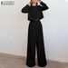 In-stock Autumn Winter Cross-border European And American Women's Clothing Loose Solid Color Long-sleeve Casual_ecoleips.com