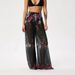 2025 New Russian Sexy Women's High Waist Chiffon Casual Pants_ecoleips.com