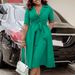 Elegant Tie-Waist Sleeveless Blazer Dress For Women - Plus Size A-Line Midi Dress With Notch Lapel, Summer Office & Casual Wear_ecoleips.com