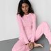 European And American Cross-Border Knitted Heart Jacquard Sleeve Long Pants Pajama Set Autumn New Style Wearable_ecoleips.com