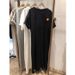 Summer South Korea Simple Cute Print New Loose Short Sleeve Comfortable Women Maternity Dress_ecoleips.com
