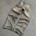 Women's Clothing Retro Flame Stitching Wide Leg Jeans Y2k Hip Hop Punk Raw Edge Embroidery Jeans_ecoleips.com