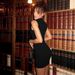 2025 Autumn Winter New Fashion Sexy Hollow Out Slim Back Zipper Bodycon Dress For Women Wholesale_ecoleips.com